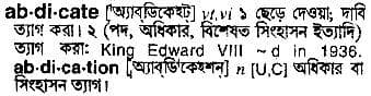 abdicate