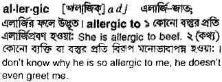 allergic