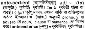 antecedent