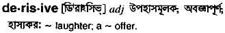 derisive