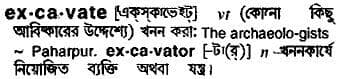 excavate