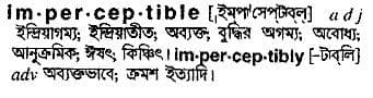 imperceptible