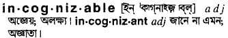 incognizable