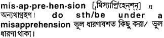 misapprehension