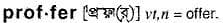 proffer