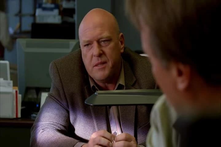 [IN NORMAL VOICE]
I'm just... I'm just saying,
why's he on your desk?