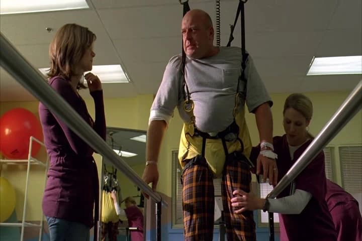 I don't need everyone staring at me
hanging here like a camel's ball sack.