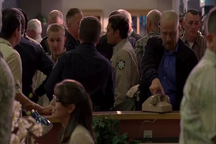 <i>Walter White</i>
<i>to the nearest courtesy phone.</i>