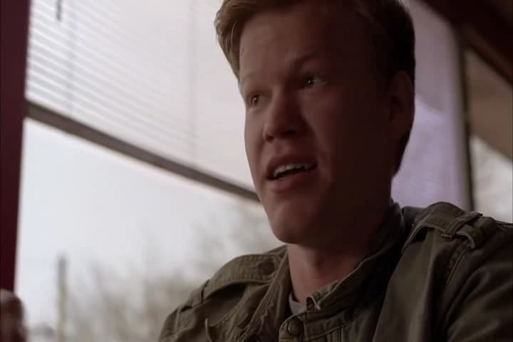 At the crossing, we got this guy
who's smooth-talking the engineer.