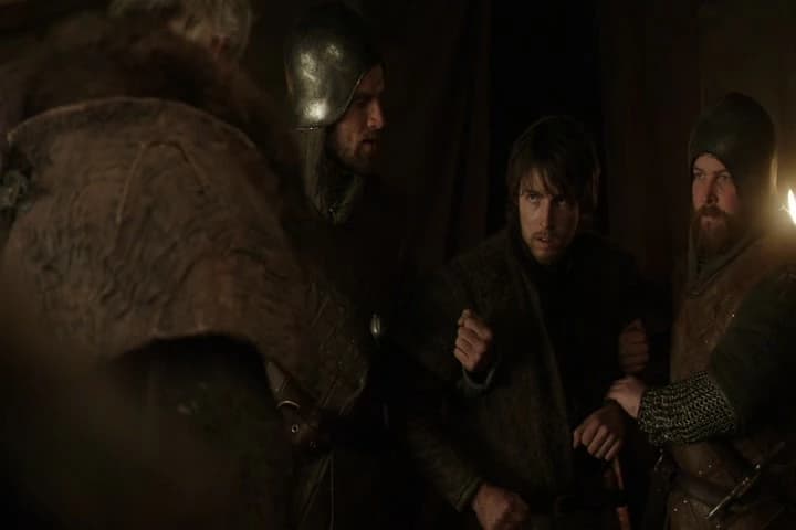 Don't worry, lad. He won't be
leaving this tent with his head.