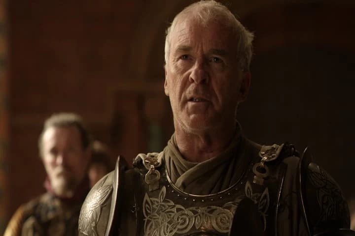 with the blood of the king
he had sworn to defend!