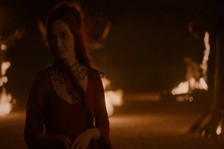 that a warrior will draw
a burning sword from the fire.