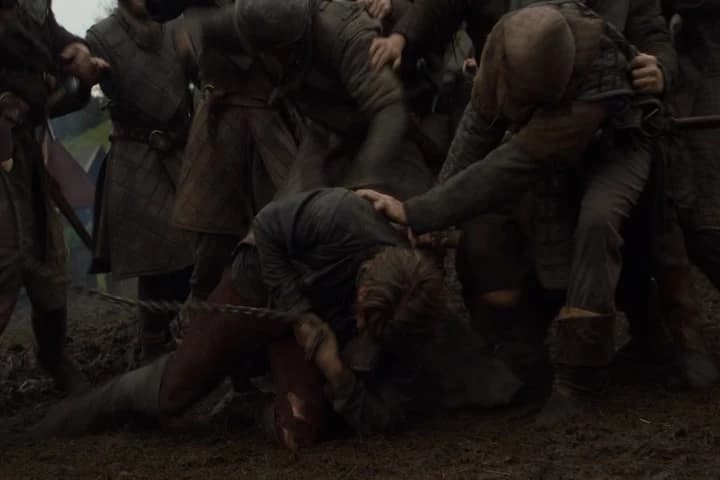 Gut him!