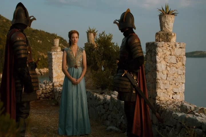 If you wouldn't mind
waiting back inside the keep.