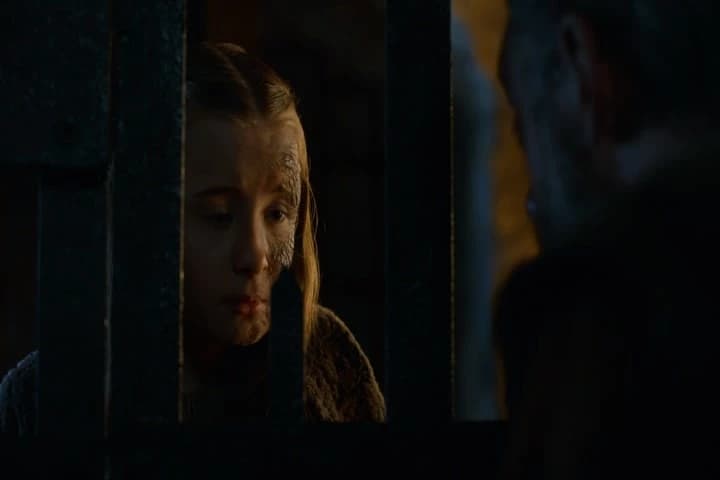 My lady, I can't read the words.