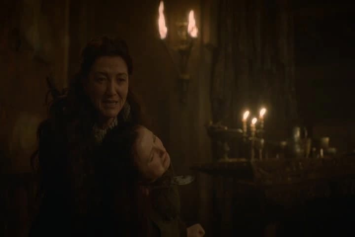 Robb, gel up. Get up and walk out.