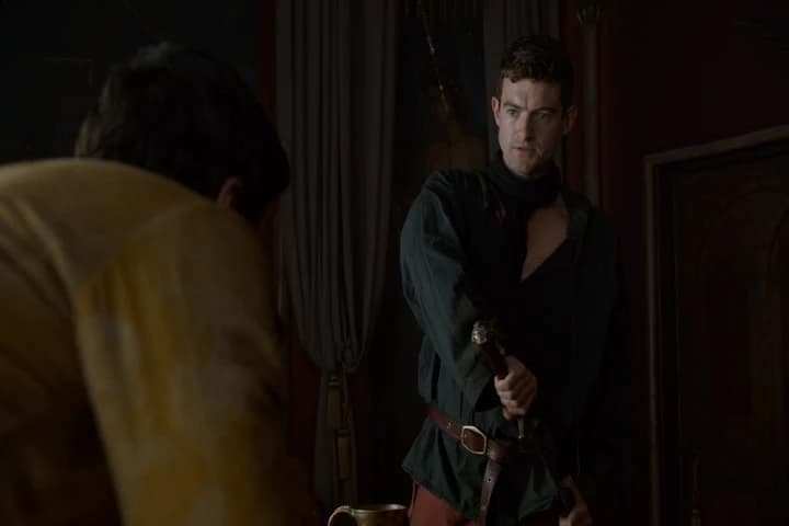 When I pull my blade,
your friend starts bleeding.