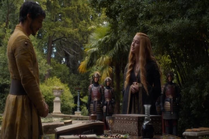 Prince Oberyn. Writing letters?