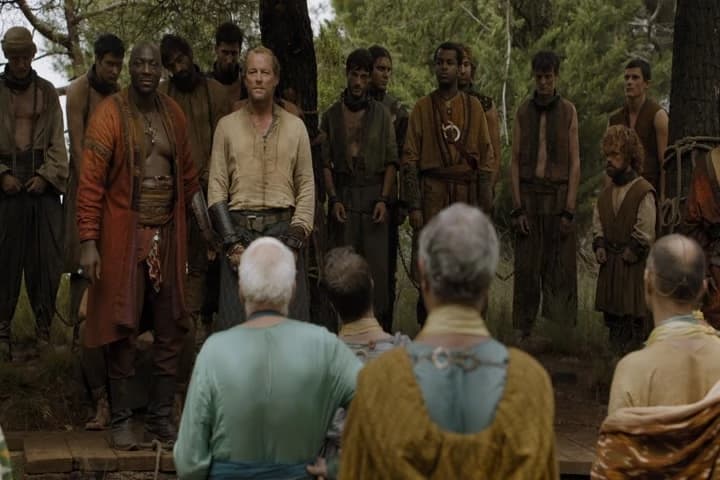 He fought beside the stag king Robert
on the far side of the Narrow Sea.