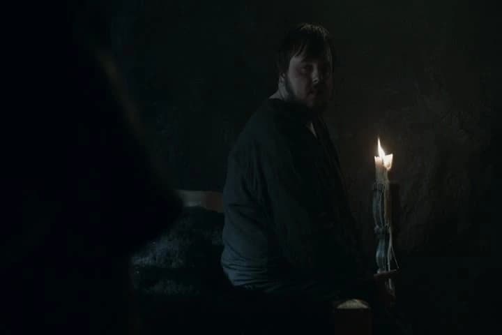 The one he's traveling with,
with the red beard,