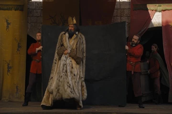 Murdered by a boar.