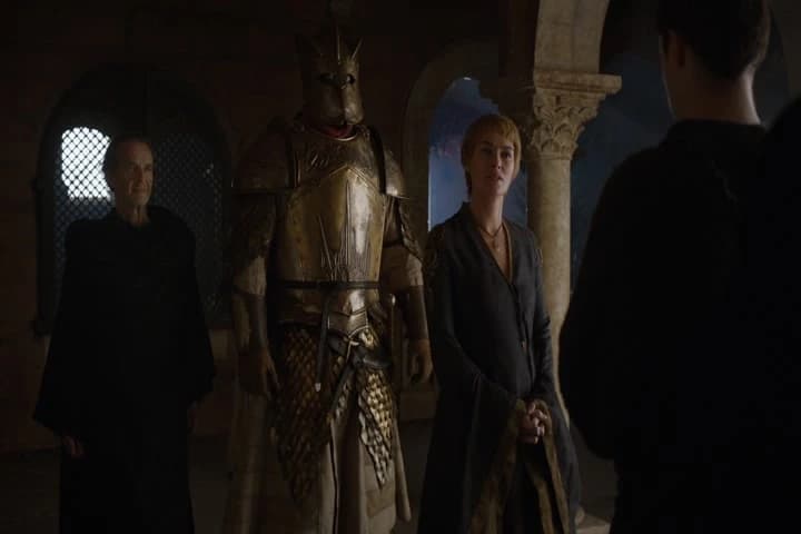 His Holiness the High Septon
is welcome to see me here in the Red Keep.