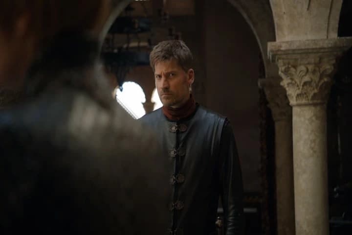 and that murdering whore, Sansa,
stands beside him.