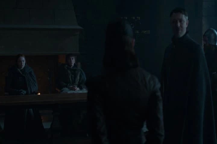 You held a knife to his throat.