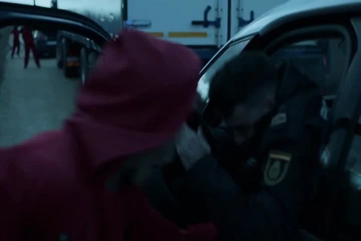 I said get out of the fucking car!�