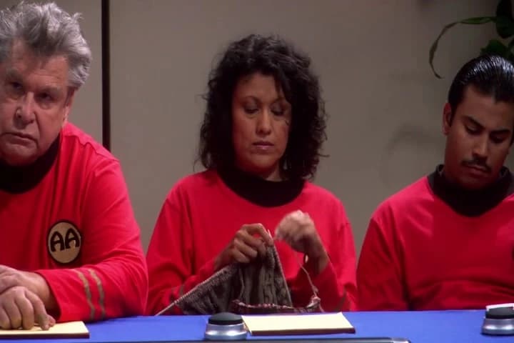 So may I introduce the third-floor janitor,
the lady from the lunch room and...