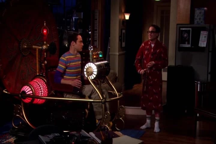 It is a little big for the living room,
isn't it?