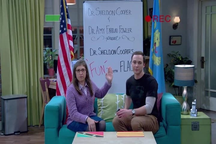 BOTH: <i>Doctor Sheldon Cooper's
Fun with Flags.</i>
