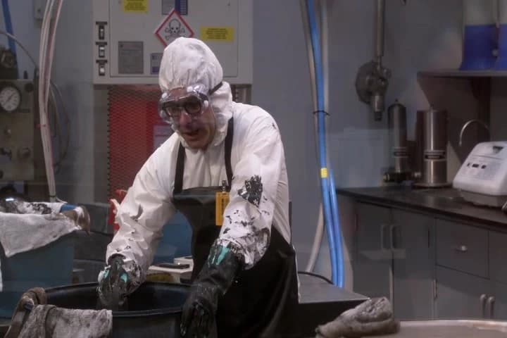 He's making you clean out
barrels of irradiated grease?