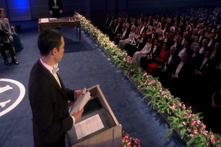 and somewhat self-centered
speech here.