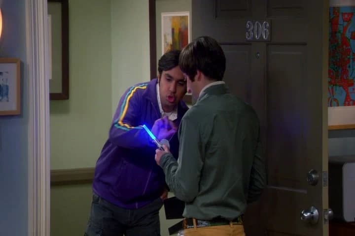 It's a light saber
belt buckle.