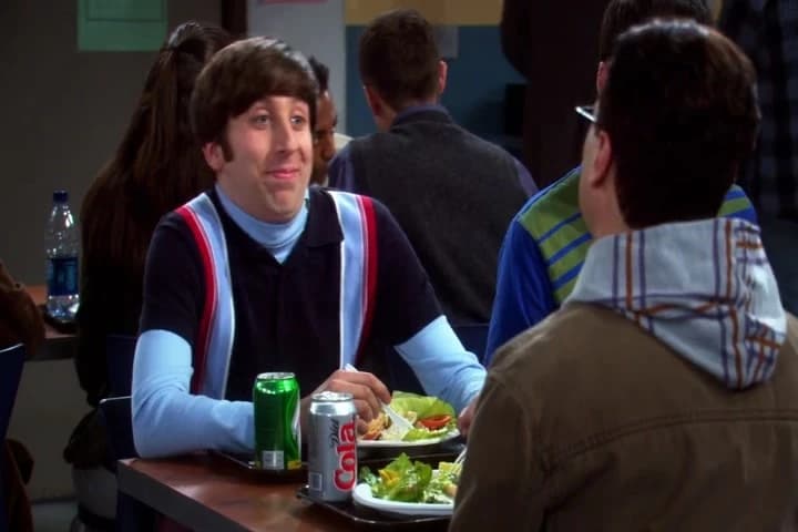 That's why he eats by himself
instead of sitting here at the cool table.