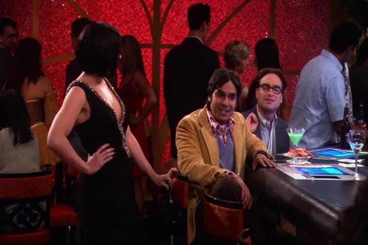 - Uh, Raj, can I talk to you for a moment?
- Not now, Leonard...