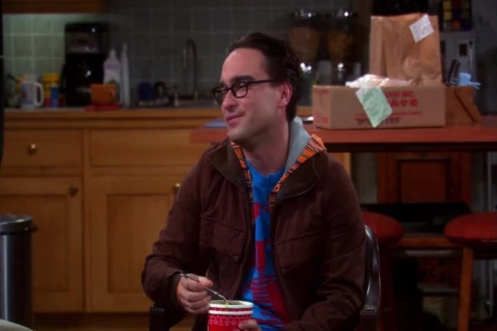 I think it upsets Sheldon
when you play with the food.