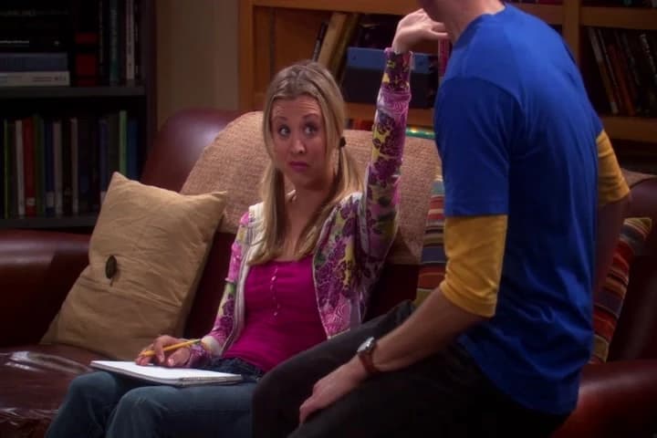 - Yes, Penny.
- I have to go to the bathroom.