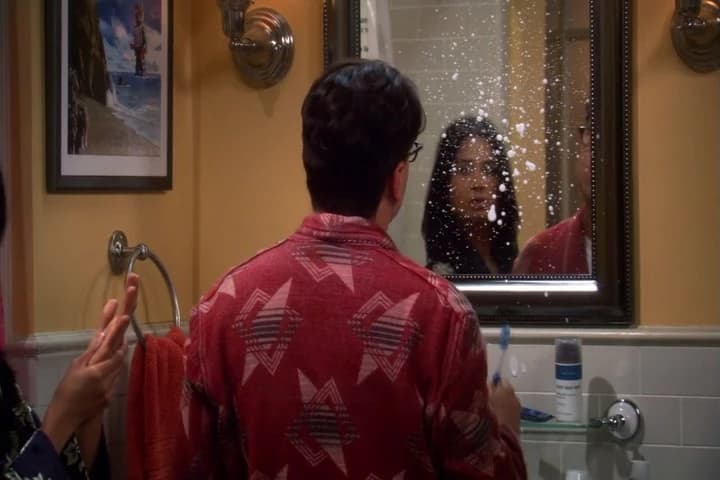 He's got a big crush on Bernadette.