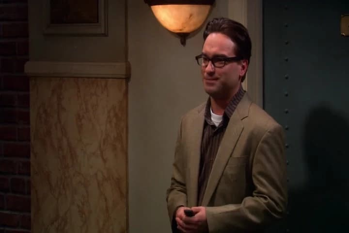 Please, Leonard, don't leer,
you have a girlfriend.