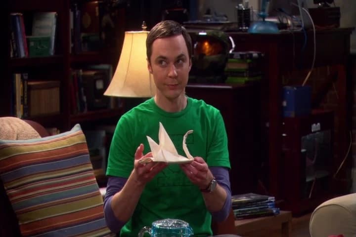 No. Origami napkin swans.