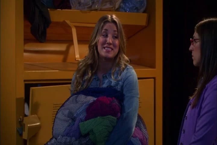 Yeah, well, I bet
her laundry room
