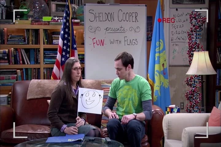 why is there a face
on that flag?