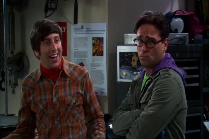 Hey, Leonard jiggling his junk
at her through a webcam