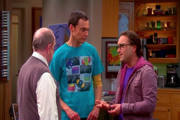 The love spell takes effect.
When Sheldon looks at Amy...