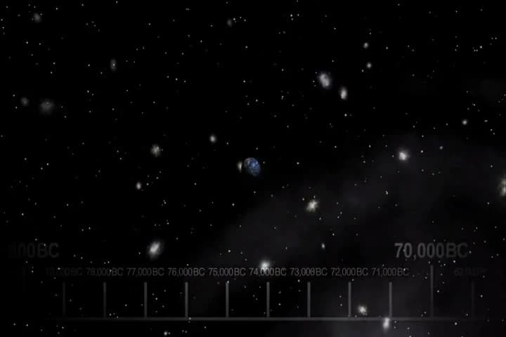 ♪ Then nearly 14 billion years
ago expansion started... Wait! ♪