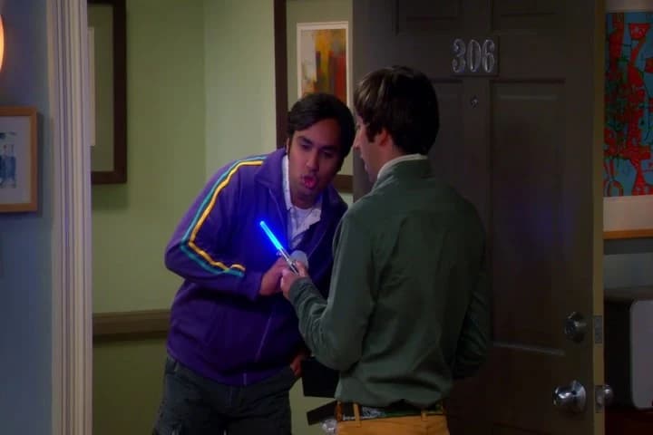 It's a lightsaber
belt buckle.