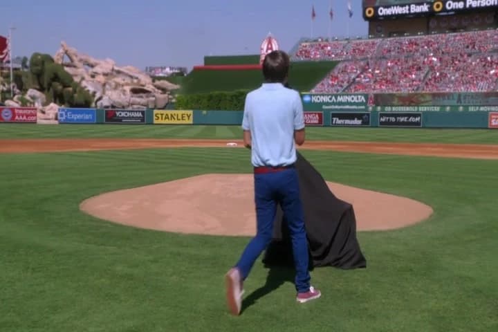 So today's first pitch
will be delivered to home plate by science.