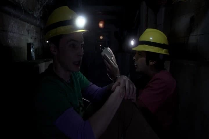 <i>Yes, it's dark as a dungeon
Way down in the mines</i>